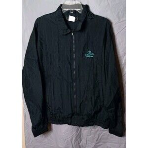 Girard Maxim Hotel Casino Jacket XL Windbreaker Zip Up Black Souvenir Nylon